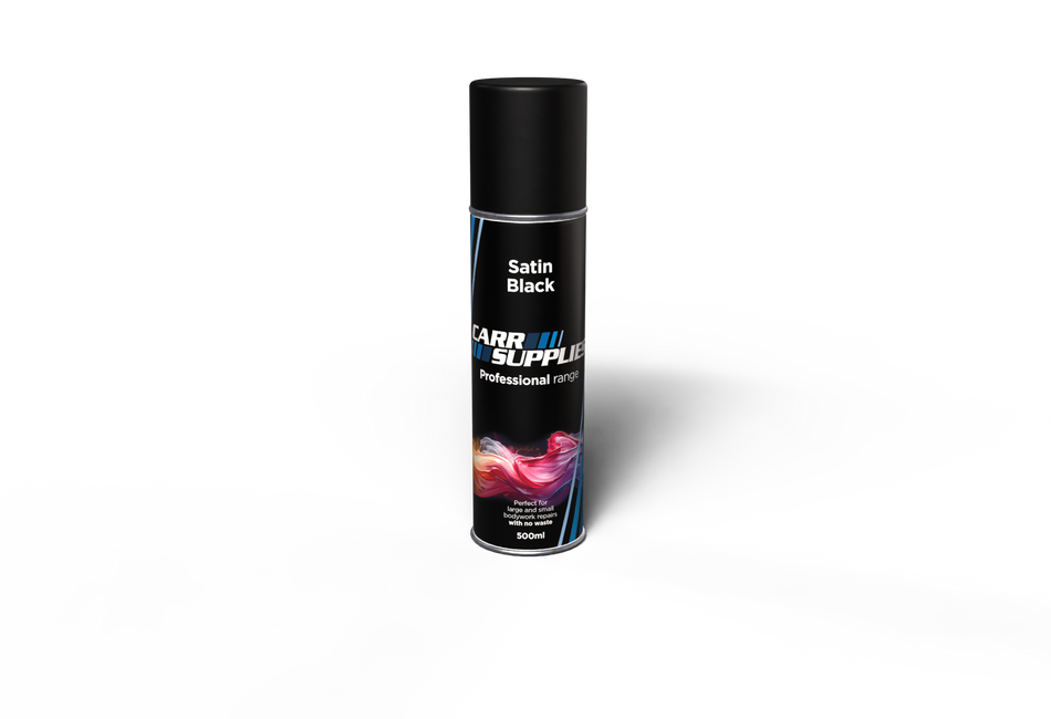 Carr Supplies Satin Black 500ml Aerosol