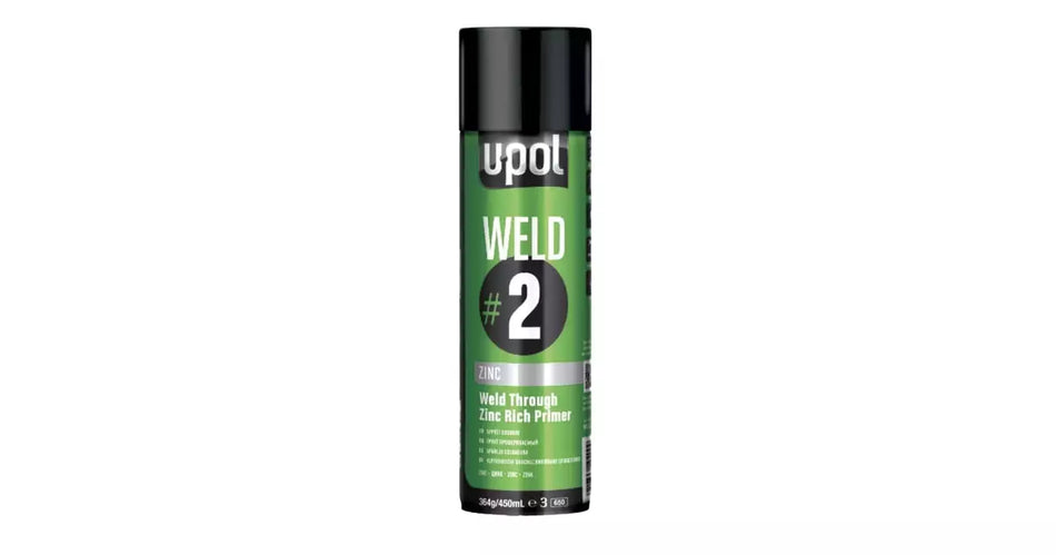 450ml Upol Weld 2 Weld Through zinc rich primer aerosol